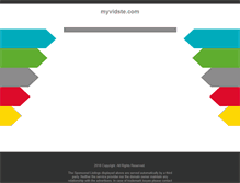 Tablet Screenshot of myvidste.com